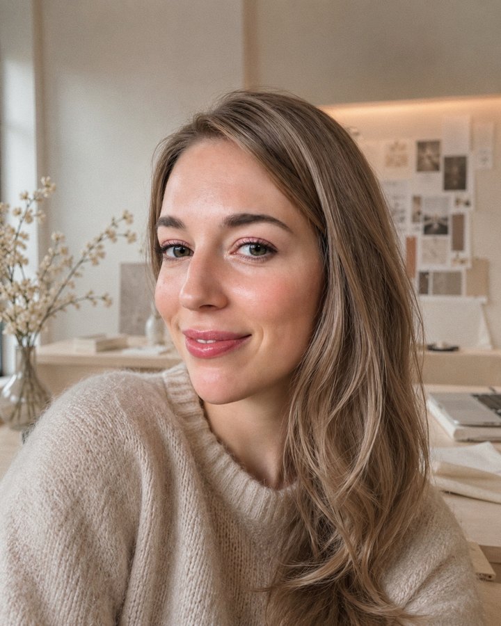 Porträt von Anna-Valeska Liesche in ihrem Arbeitsraum